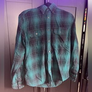 Dark Green Flannel
